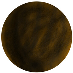 The moon on a white background