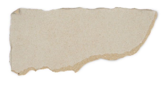  Old parchment paper torn edges strips isolated. Piece of yellow torn edges paper ripped isolated on transparency background.