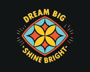 Typographic t-shirt design with some variants of motivational quotes