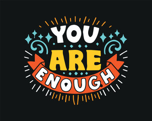 Typographic t-shirt design with some variants of motivational quotes