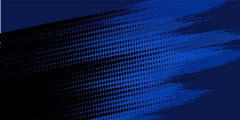 blue color pattern gradient grunge texture background. Dots pop art comics sport style vector illustration Abstract background dark blue with modern