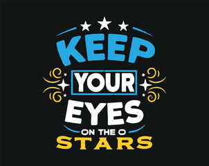 Typographic t-shirt design with some variants of motivational quotes