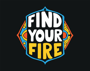 Typographic t-shirt design with some variants of motivational quotes