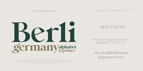 Elegant  Fashion and  Minimal  modern serif alphabet font berlin germany victorian typeface