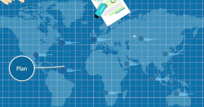 PDCA plan do check action management business concept
