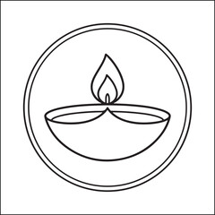 Happy Diwali coloring pages for adults and teens. Black and white coloring pages.