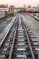 Fototapeta premium Empty Rail Railway