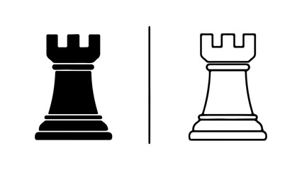 Chess rooks with transparent background © Sutrisno