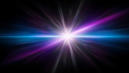 Obraz premium Light Leak Effect With Cool Purples And Whites On A Smooth Black Background Create With Ai