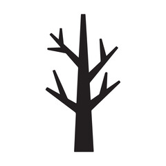 Abstract geometric silhouette isolated on white background