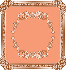 featuring a classic carved vintage boarder ornament design