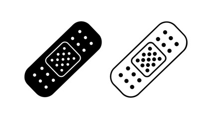 Medical bandage with transparent background