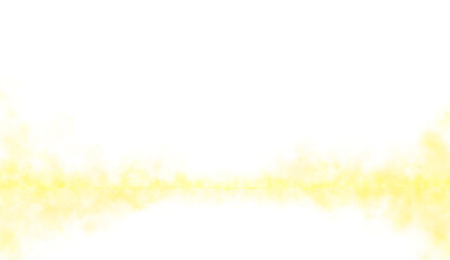 Yellow smoke background with transparent fog effect and empty studio floor for product or text display © Nanotrillion