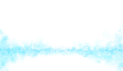 Light blue smoke background with transparent fog effect and empty studio floor for product or text display