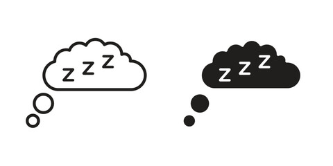 Zzz icon in vector. Logotype