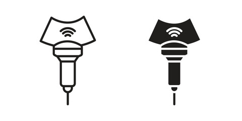 Ultrasound icon in vector. Logotype