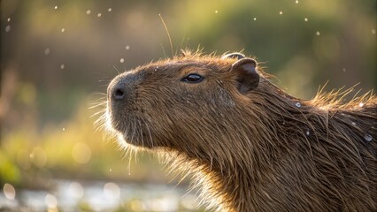 capybara in the forest 