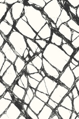 Naklejka premium Abstract net pattern with black ink texture on white background, modern mesh design perfect for prints, fabric, or wallpapers.