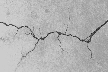 Realistic cracked concrete texture background, aged stone surface for architectural design, print, or grunge artwork use.