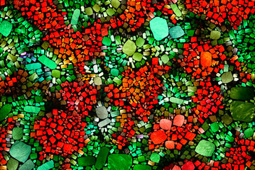 seamless pattern with colorful flowers