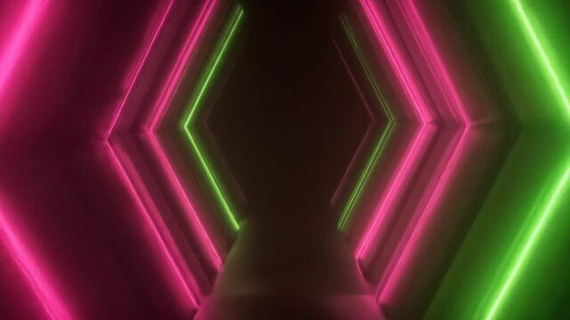 Neon tunnel pathway