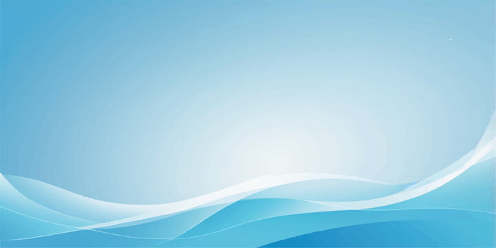 Abstract blue wave vector illustration with flowing lines and light texture for a modern background design