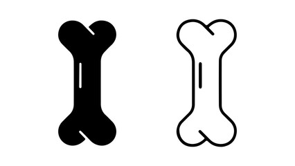 Obraz premium Dog bone icon with transparent background
