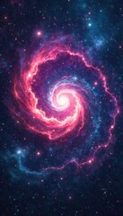 Celestial Swirls Nebulae and Galaxies Form a Cosmic Sign of Universal Wonder