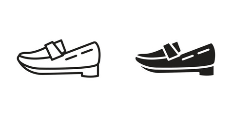Loafer icon in vector. Logotype
