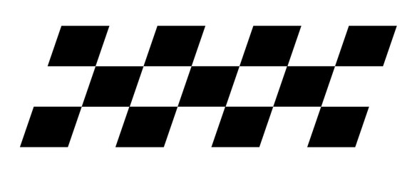 Race flag. Checkered flag. Racing stripes. Race motorsport graphics. Vector illustration