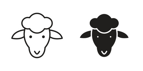 Lamb icon in vector. Logotype