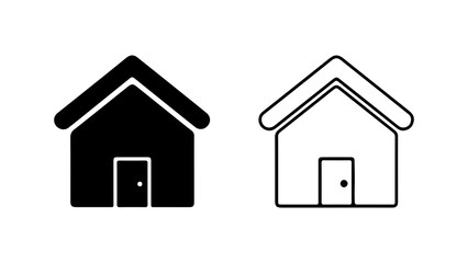 Obraz premium House icon set with transparent background