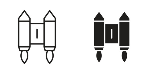 Jetpack icon in vector. Logotype