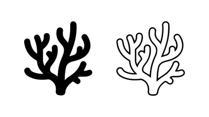 Obraz premium Coral branches with transparent background