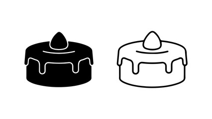 Burning candle icon with transparent background