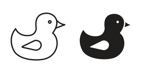 Duck icon in vector. Logotype