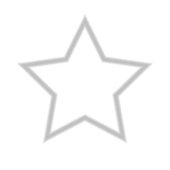 Bright five-rayed  star of Bethlehem or Christmas Star isolated with transparency. Template for New Year and Christmas projects.