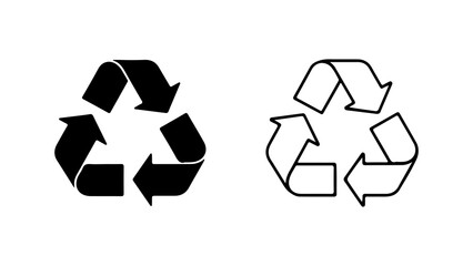 Obraz premium Recycling symbols with transparent background