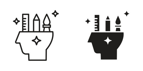 Creativity icon in vector. Logotype