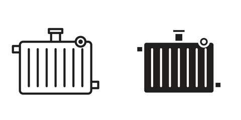 car radiator icon in vector. Logotype