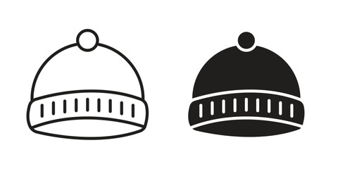 Beanie icon in vector. Logotype