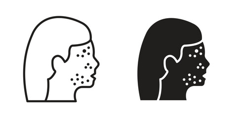 Acne icon in vector. Logotype