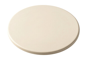 Round ceramic pizza stone for achieving crispy crusts in home ovens.