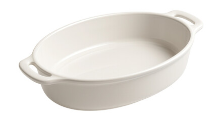 Deep oval porcelain dish ideal for baking family-sized casseroles in any oven.