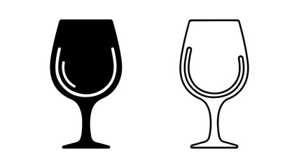 Wine glasses with transparent background