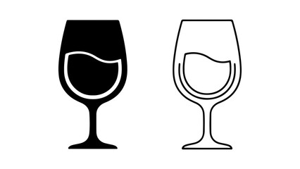 Wine glasses with transparent background