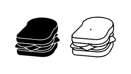 Sandwich icon with transparent background