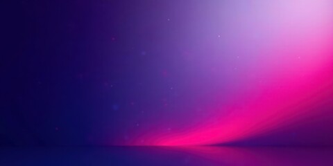 Fototapeta premium Abstract Purple and Pink Gradient Background with Glowing Particles and Subtle Reflection