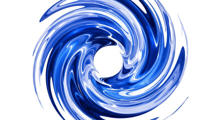 Swirling Blue Vortex with Black Background