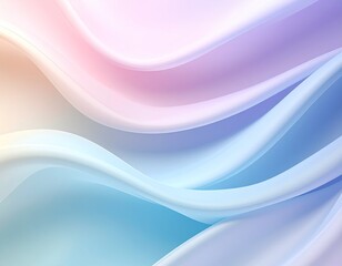Fototapeta premium Abstract Silk Fabric in Pastel Colors - Soft Waves and Elegant Texture.